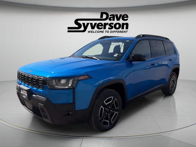 2026 Jeep Cherokee CHEROKEE LAREDO 4X4 in Hydro Blue Pearlcoat — front three-quarter view